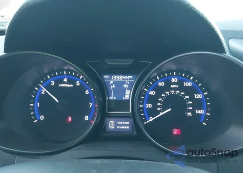 2013 Hyundai Veloster Turbo W/Black из США, поврежденный, VIN KMHTC6AE1DU180195